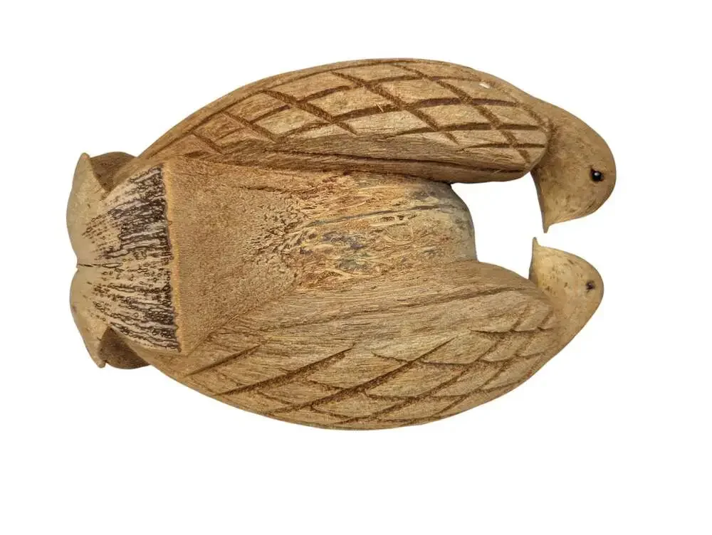 Coconut Shell Bird Feeder Love Birds 9